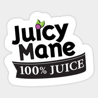 Juicy Mane 100% Juice Sticker